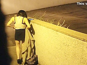 Sexy Tatted Escort in a Skirt