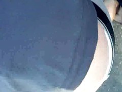 Sexy candid camera video of the pretty butt cheeks