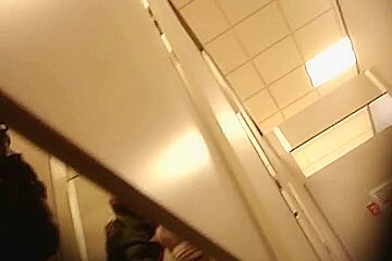 Sexy dressing room shots with amateur in shorts