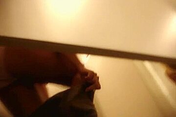 Sexy dressing room shots with amateur in shorts