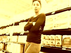 Sexy girl in grey tights