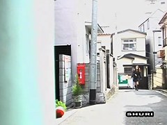 Sharking for female panties in hot and kinky public video