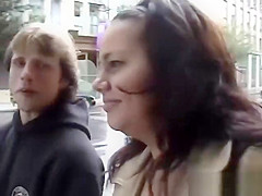 She missed the bus but caught cum right on time