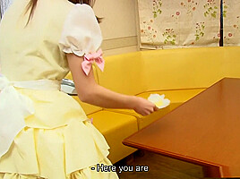 Shino Tanaka is a sexy waitress