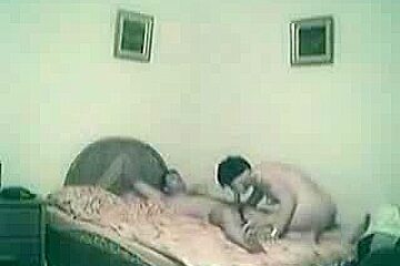 Short-haired Romanian brunette caught sucking dick on