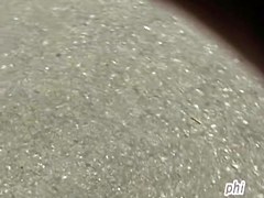 Skinny slutty vixen getting caught off her guard during sharking attack