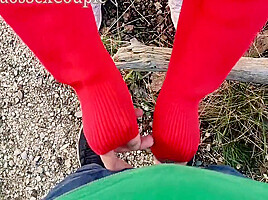 Skinny teen 18+ Masturbate Handjob My Horny Dick Outdoor In The Wood 7 Min