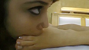 Sleepy brazilian babes worshipped