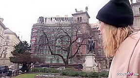 Slim College Girl Tricked To Nail At Pic