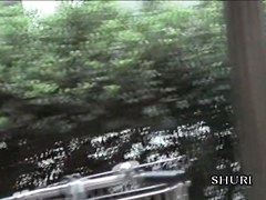 Slim Japanese girlie gets boob sharked on the street