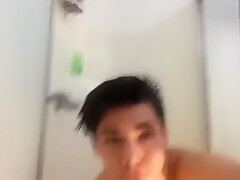 Slurper-showering Hotty Cums In Shower