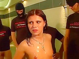 Slut Drinks Piss And Cum