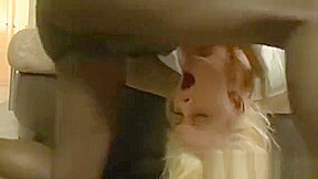 Slutty Blonde Babe Dp By Big Black Cocks In Many Poses