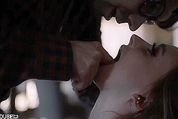 Slutty teen 18+ Sweet Talks Her Step Daddy By Offering Her Tight Pussy 13 Min - Laney Grey
