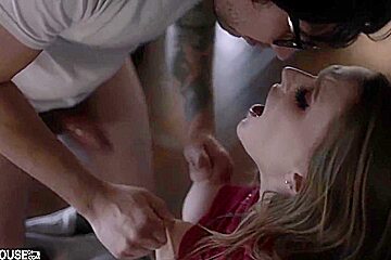 Slutty teen 18+ Sweet Talks Her Step Daddy By Offering Her Tight Pussy 13 Min - Laney Grey