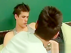 Smoking lad whacks off nicely