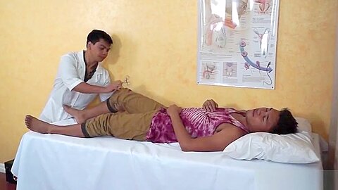 Smooth asian gets examined by kinky doctor