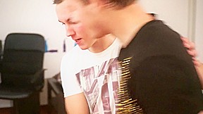 Spanked 18yr old Eats Own Cum