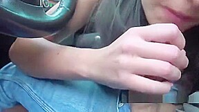 Spicy young slut in the open