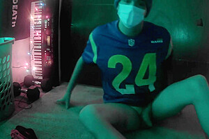 Sporty Femboy Strips And Plays With Himself
