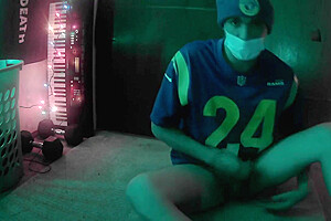 Sporty Femboy Strips And Plays With Himself