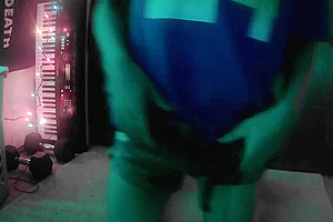 Sporty Femboy Strips And Plays With Himself