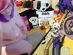 Spreading And Pussy-Spreading Porn Vid Of A Hot Sexy Huge Boobs Camgirl
