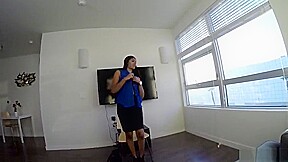Spy Pov - Test run for hot Latina pussy