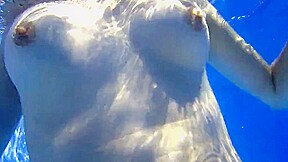 Spy beach mature with nice puffy nipples huge hard areolas