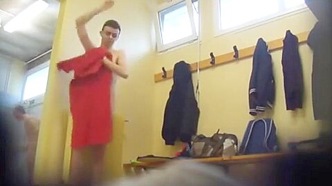 Spy on Boys_Young footballers caught after showers