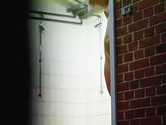 Spy shower cam gets several babes taking hot showers