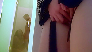 Spying redhead gets pussy stuffed