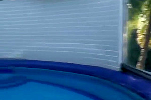 Steamy Poolside Bang With A TS