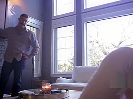 Step dad watches not his Step daughter