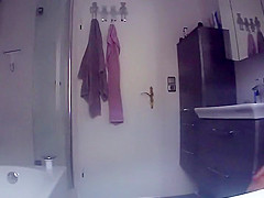Step daughter spied while shaving pussy