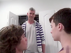 Step father Teaches His Boys How To Have Fun With Cocks
