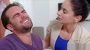 Step mom supervises while StepDaughter blows Step brother
