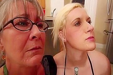 Step mother and Step daughter fucked side-by-side