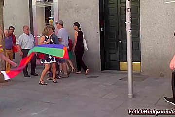 Steve Holmes, Sienna Day And Tina Kay - Body Painted Babe Paraded And Fucked In Public