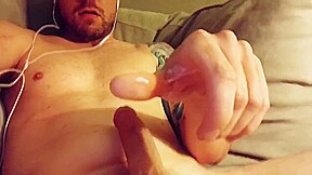 Straight Guy jerks off while gf so he can taste his own cum