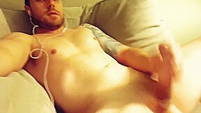 Straight Guy jerks off while gf so he can taste his own cum