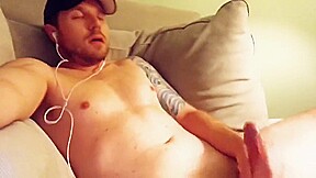 Straight Guy jerks off while gf so he can taste his own cum