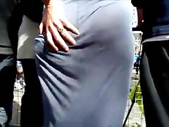 Street filmed a sexy bitch with nice butt