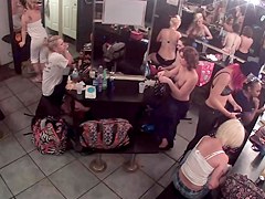 Strip club dressing room camera