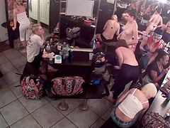 Strip club dressing room camera