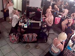 Strip club dressing room camera