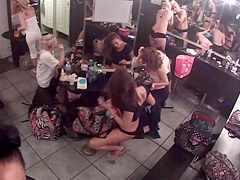 Strip club dressing room camera