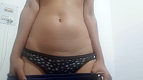 Strips Naked And Masturbates In Bed