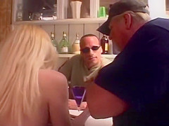 Stunning Retro Blonde Gets Anal Drilled By A Random Guy