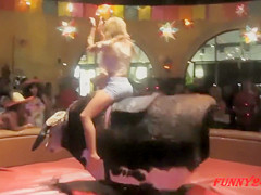Stunning babes taking the bull ride